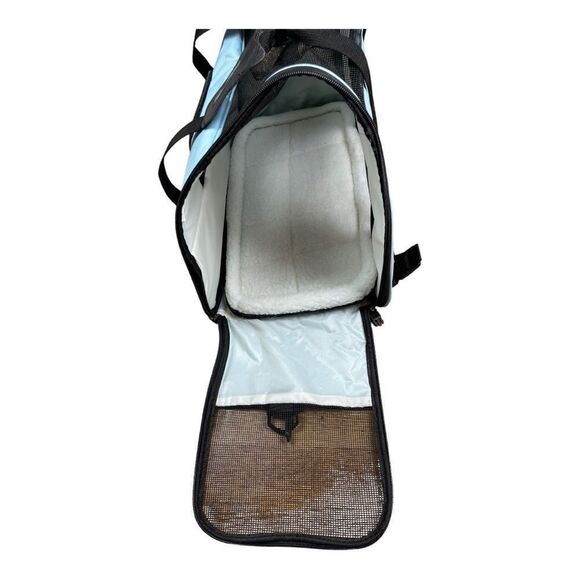Paw & Pals Airline Approved Blue Pet Soft-Sided Carriers for Small Cats Dogs - Picture 7 of 10